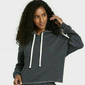 Colsie Sweatshirt Ebony Fleece Lounge Hoodie XS